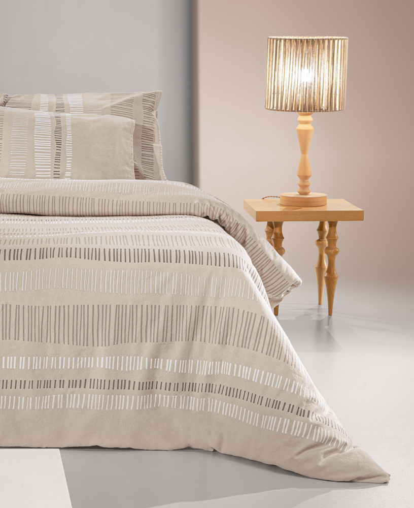 Σεντόνια Υπέρδιπλα Guy Laroche (Σετ) Φανέλα Nuvola Taupe 165X200+35 με λάστιχο