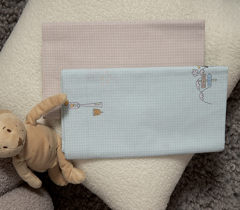 Βρεφικά Σεντόνια Λίκνου Nef-Nef Homeware Life In The City Blue 