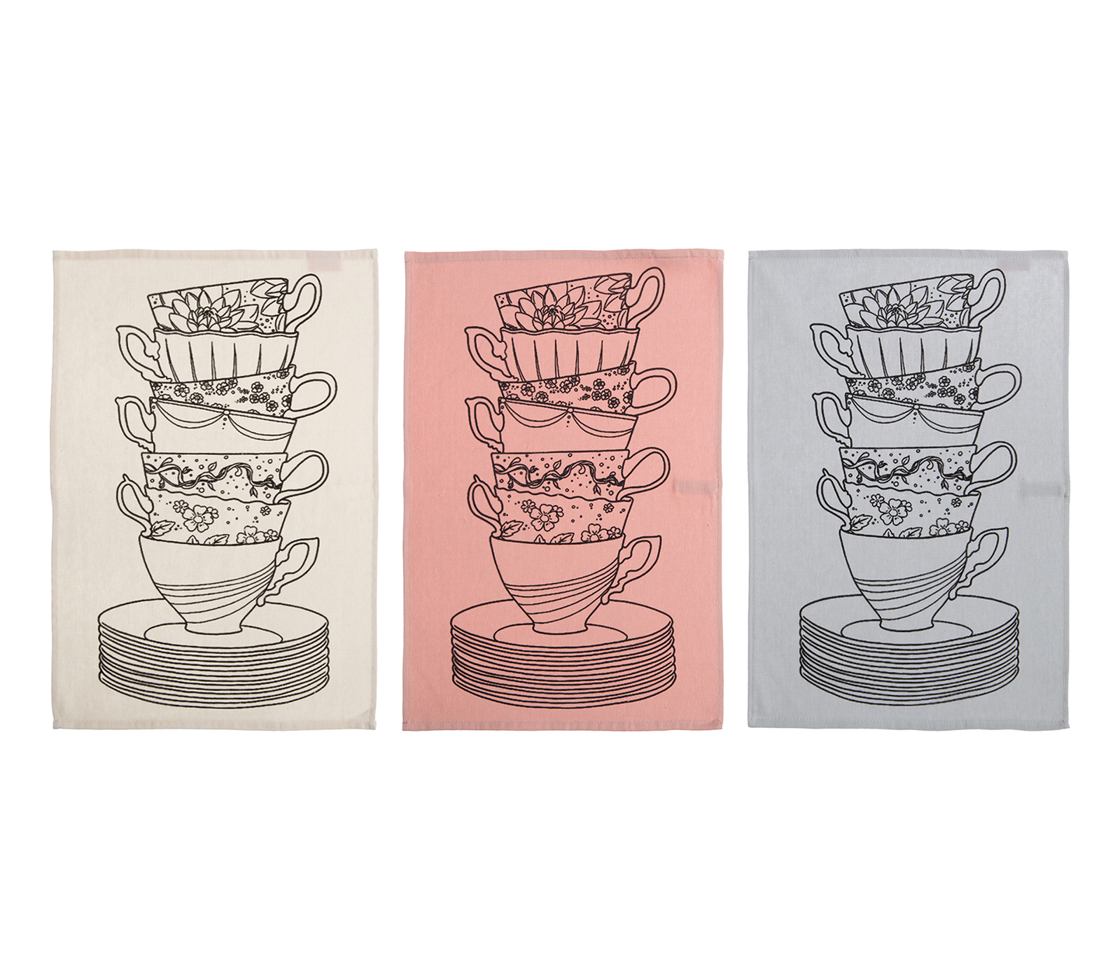 Ποτηρόπανο Nef-Nef Homeware My Cup Of Tea 40x60 Ecru