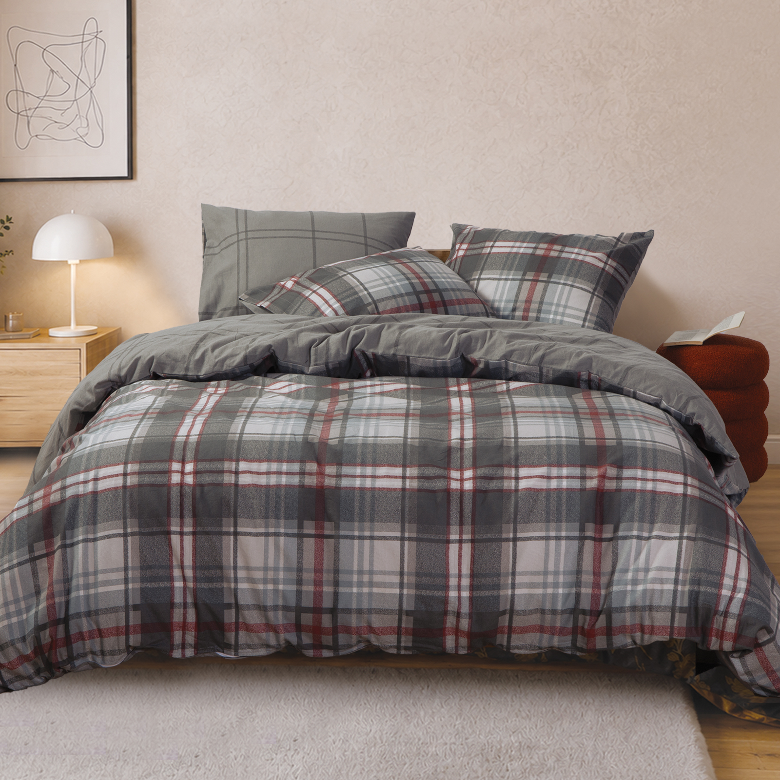 Φανελένια Σεντόνια Μονά Nef-Nef Homeware (Σετ) Resten 160x260 Grey