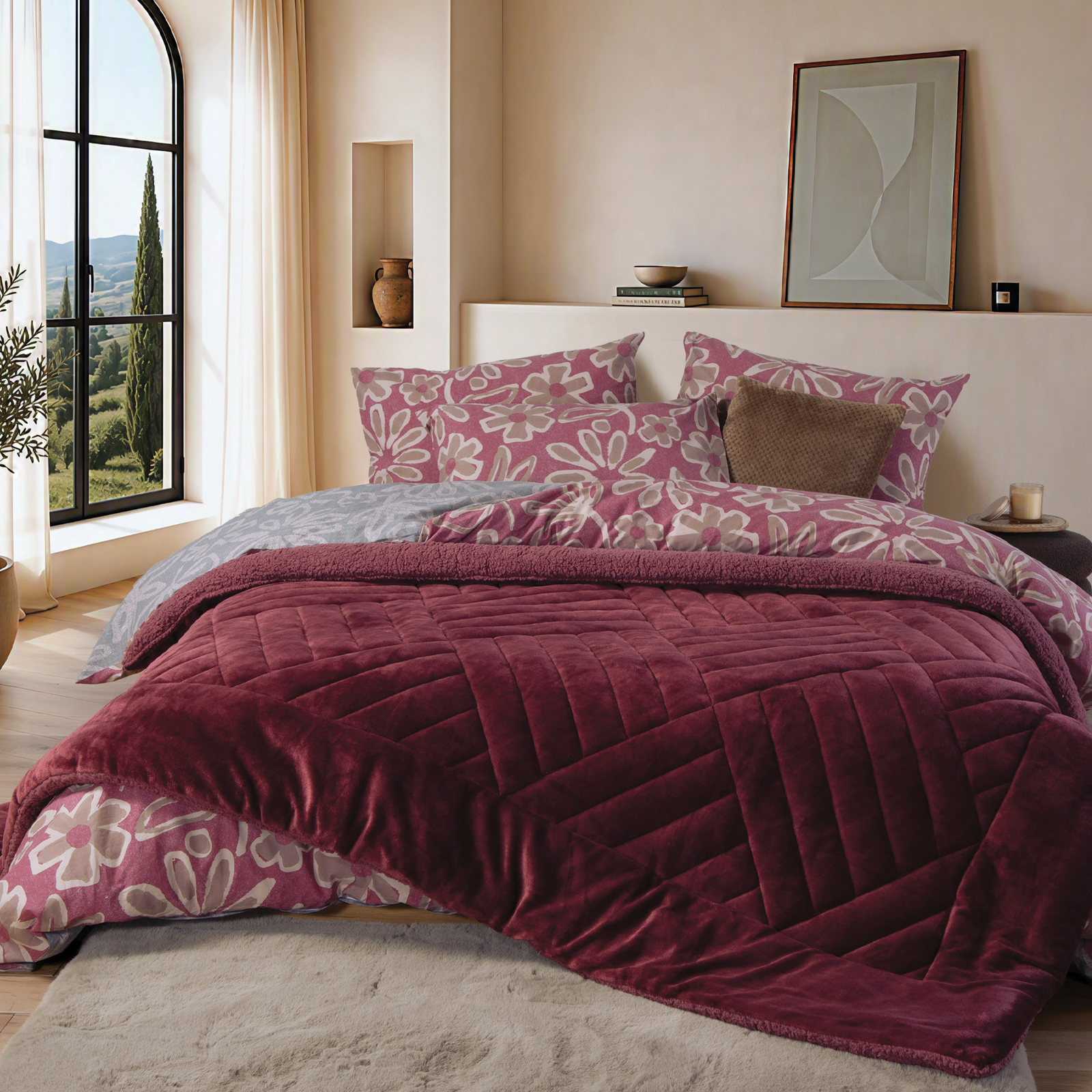 Υπέρδιπλο Κουβερτοπάπλωμα Nef-Nef Homeware Alice 220x240 Αpple