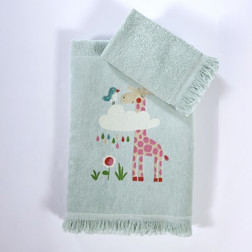 Παιδικές Πετσέτες Nef-Nef Homeware (Σετ) Sky Is A Zoo Mint