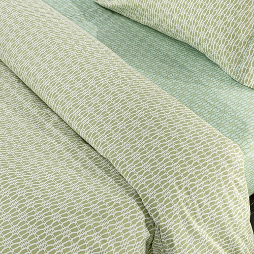 Σεντόνια King Size Guy Laroche Sandy Aloe 170X200+32 Mε Λάστιχο