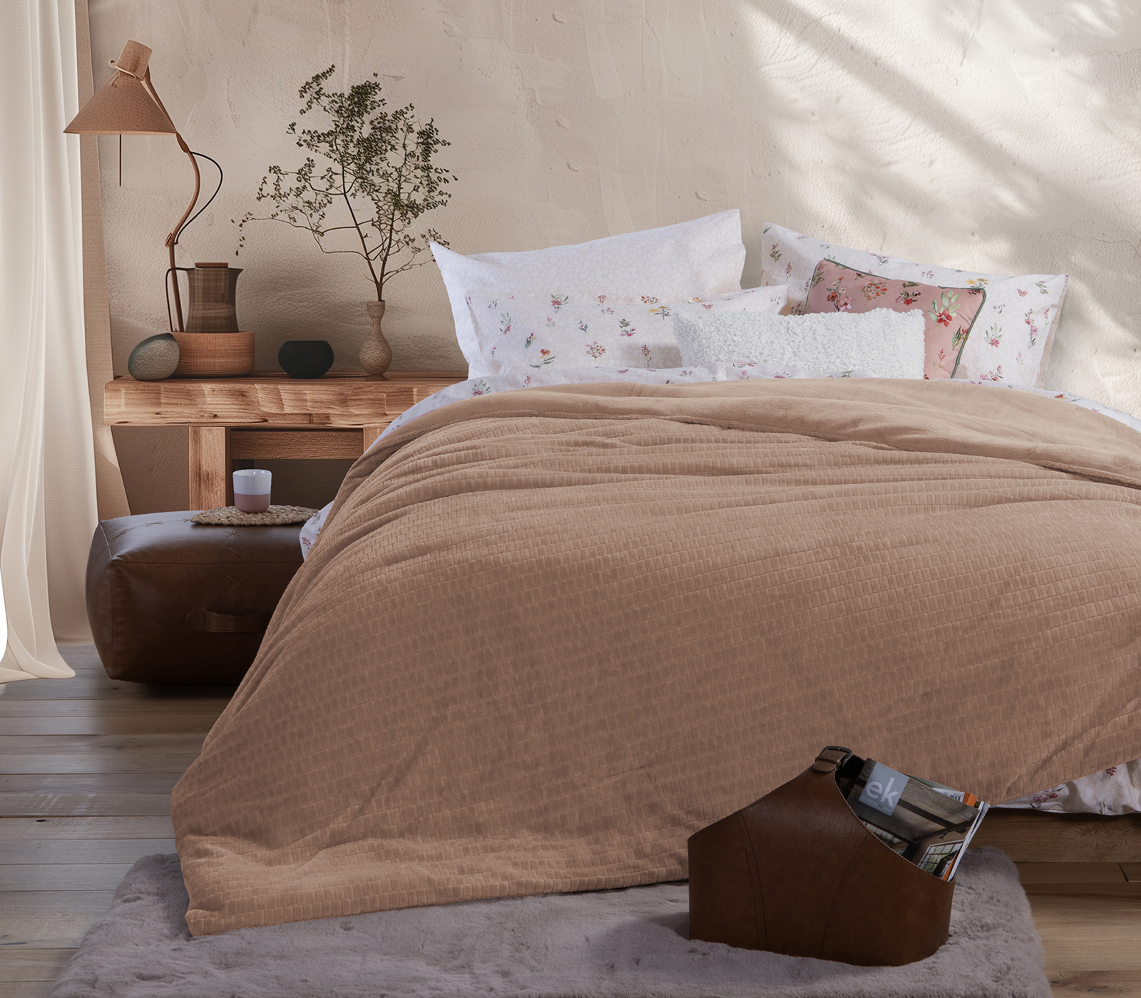 Κουβερτοπάπλωμα Υπέρδιπλο Nef-Nef Homeware Ezra 24 220X240 Μοcca