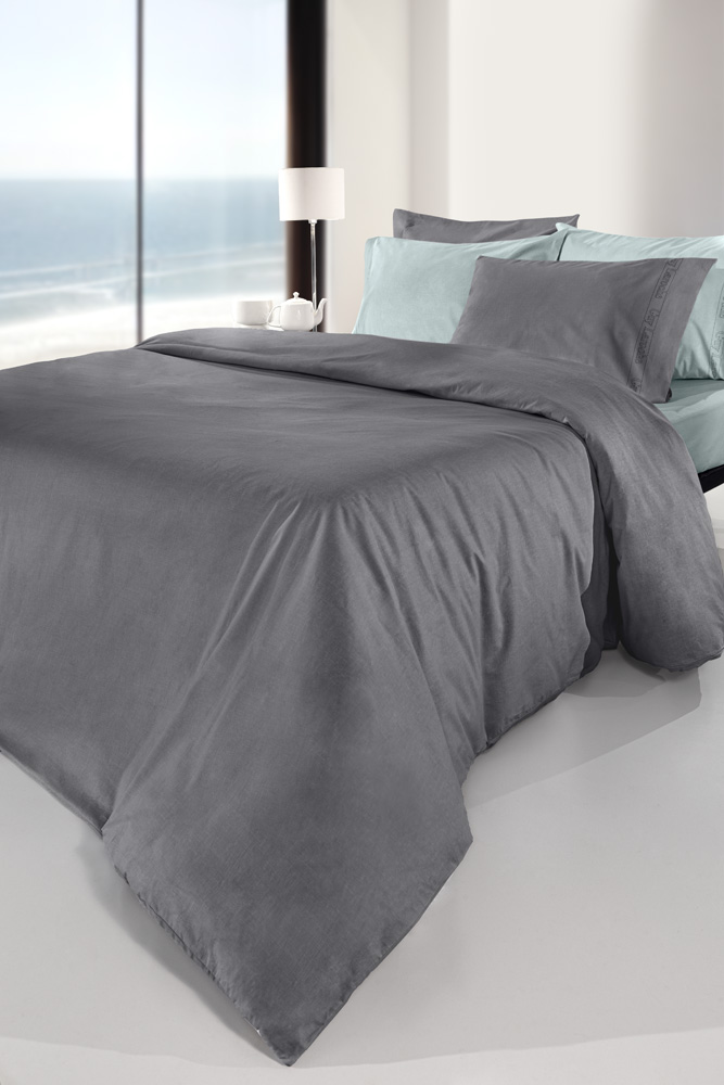 Σεντόνι Yπέρδιπλο Μεμονωμένο Guy Laroche Color Plus Anthracite 240X270