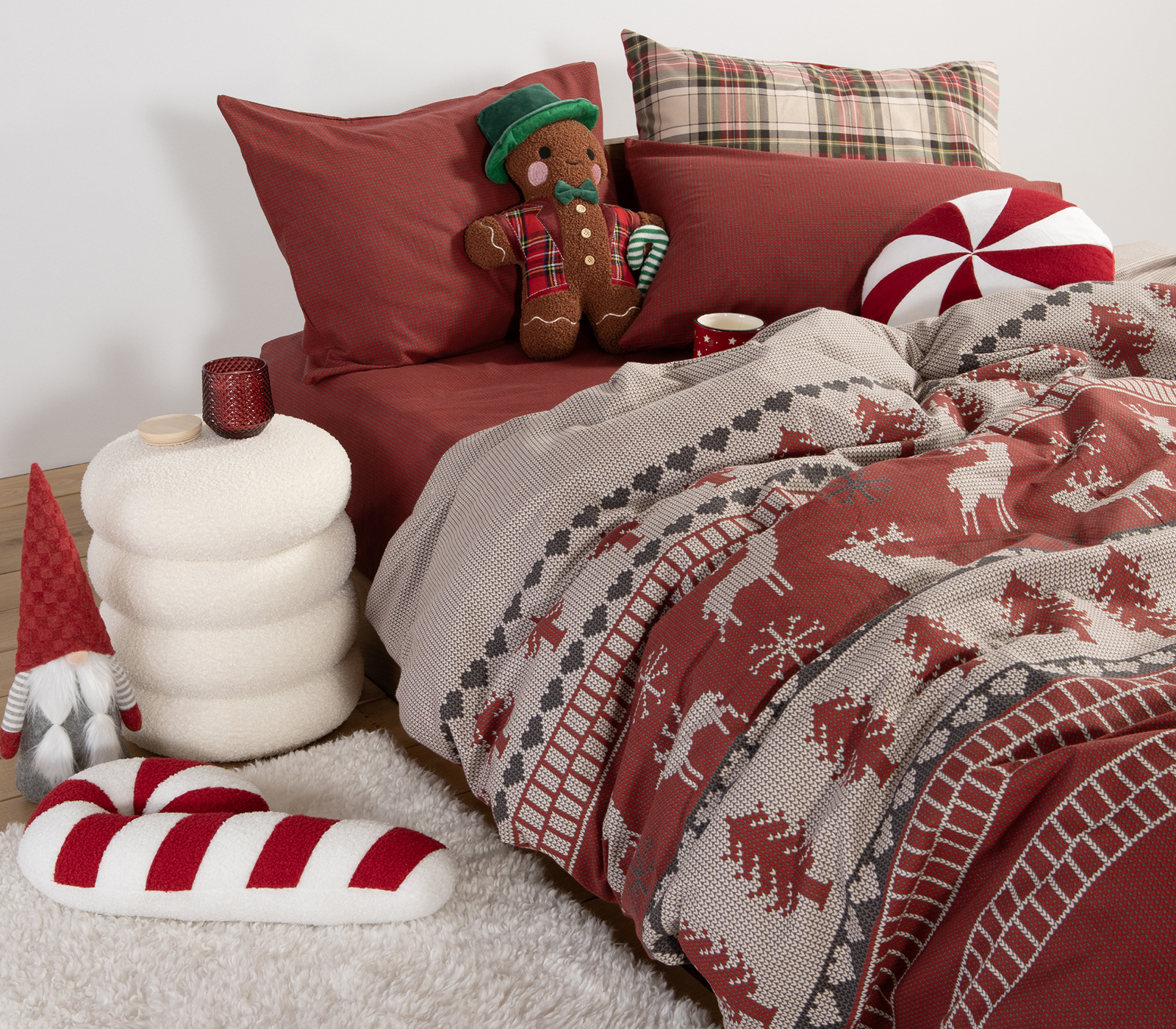 ΣΕΤ ΣΕΝΤΟΝΙΑ ΥΠΕΡΔΙΠΛΑ NEF-NEF HOMEWARE TINSEL 240X260 