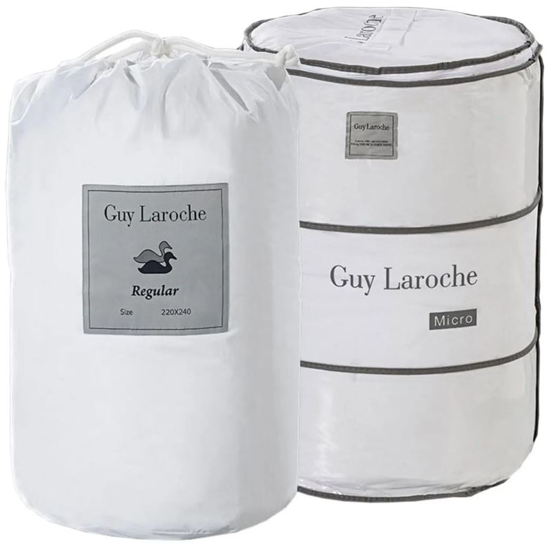 Πάπλωμα (1+1) Guy Laroche Regular Πουπουλένιο + Δώρο Πάπλωμα Fine White (220Χ240)