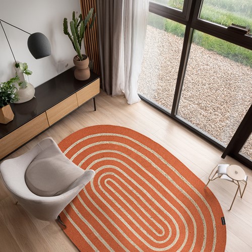 Χαλί Guy Laroche Maya 140X210 Terra Oval