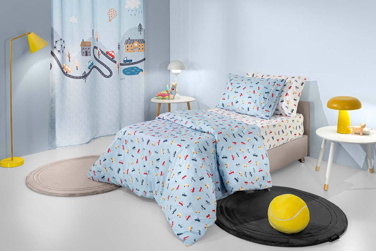 Παιδικά Σεντόνια Guy Laroche (Σετ) Roadtrip Sky 165x250 