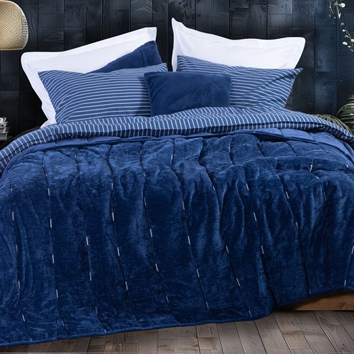 Κουβερτοπάπλωμα Υπέρδιπλο Nef-Nef Homeware Nau Coast 240X220 True Navy