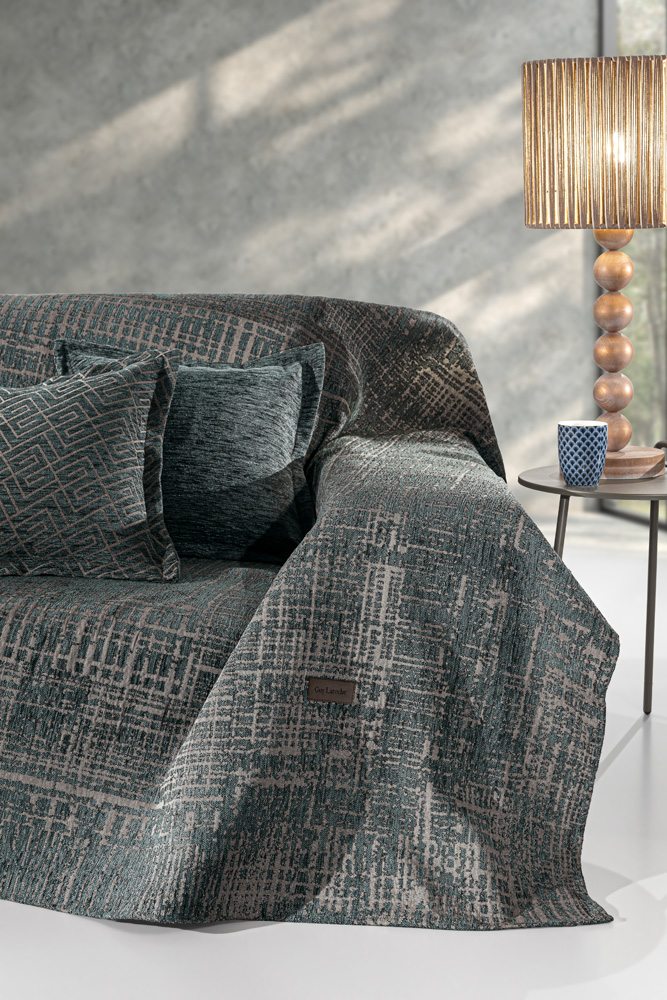 Ριχτάρι Πολυθρόνας Guy Laroche Melbourne Petrol 180X150