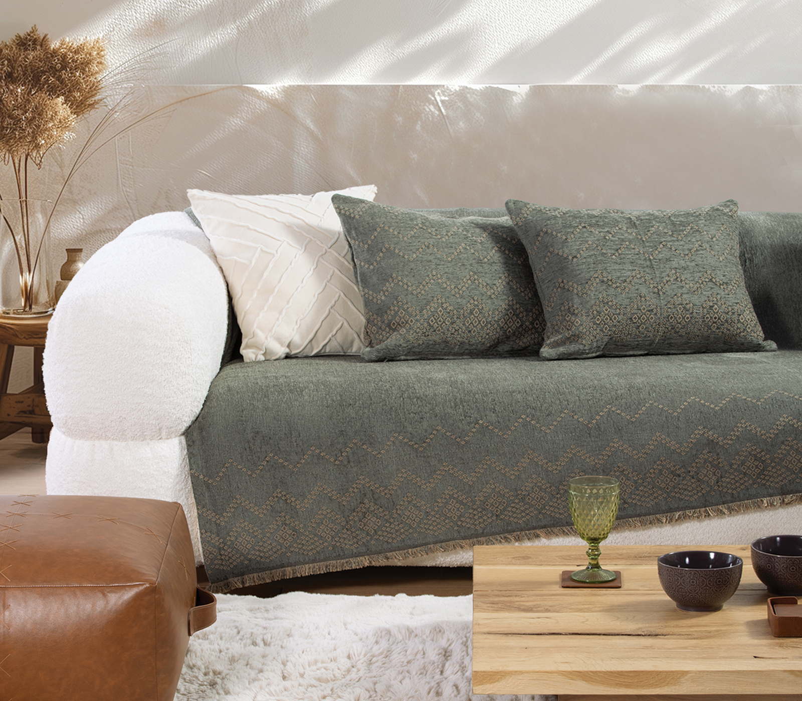 Ριχτάρι Τριθεσίου Nef-Nef Homeware Typhoon 170x300 Green