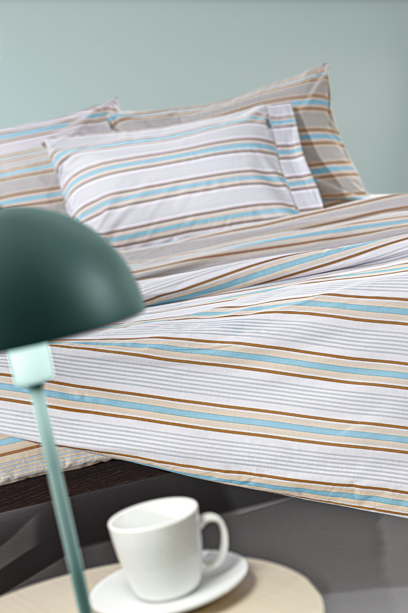 Σεντόνια Ημίδιπλα Guy Laroche (Σετ) Pinstripe Natural 180X265