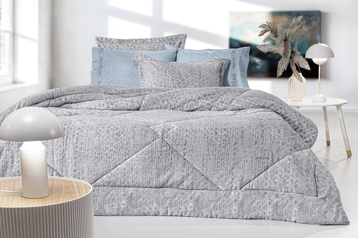 King Size Πάπλωμα Guy Laroche Surreal 260X240 Silver