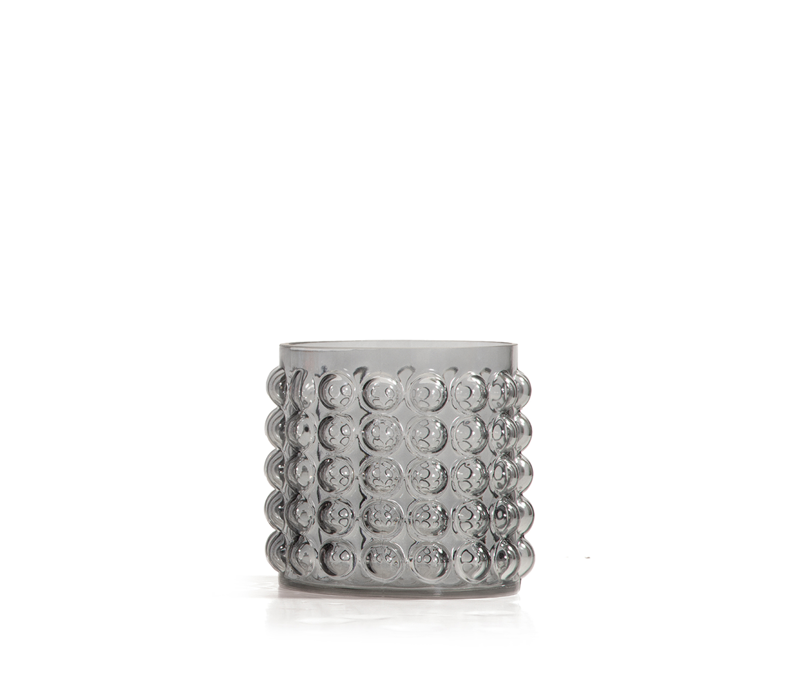 Διακοσμητικό Γυάλινο Βαζάκι Nef-Nef Homeware Olmo 16X17 Grey