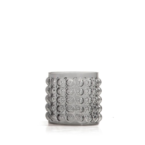 Διακοσμητικό Γυάλινο Βαζάκι Nef-Nef Homeware Olmo 16X17 Grey