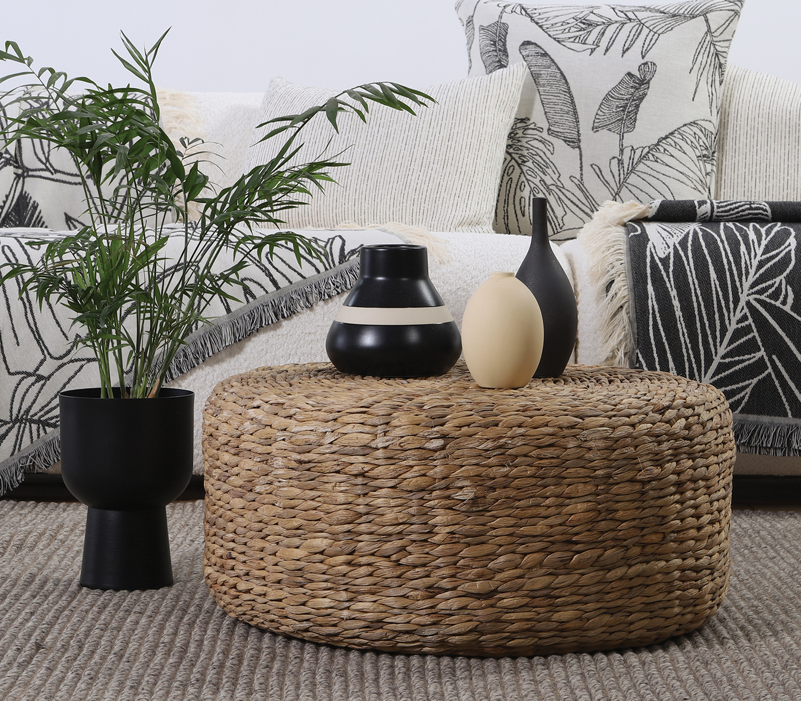 Διακοσμητικό Κεραμικό Βαζάκι Nef-Nef Homeware Tarik Ecru