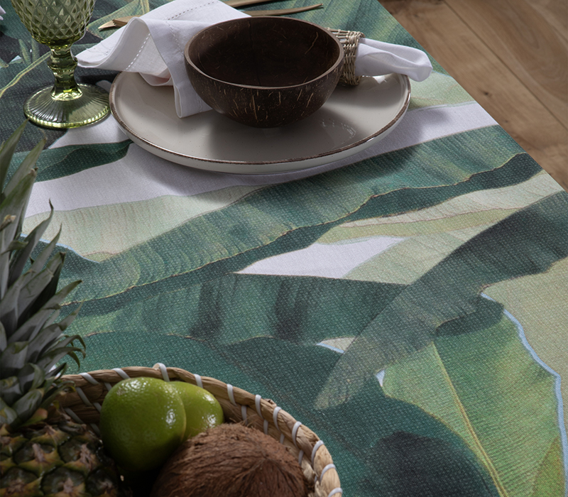 Τραπεζομάντηλο Nef-Nef Tropicana 140x140 Green