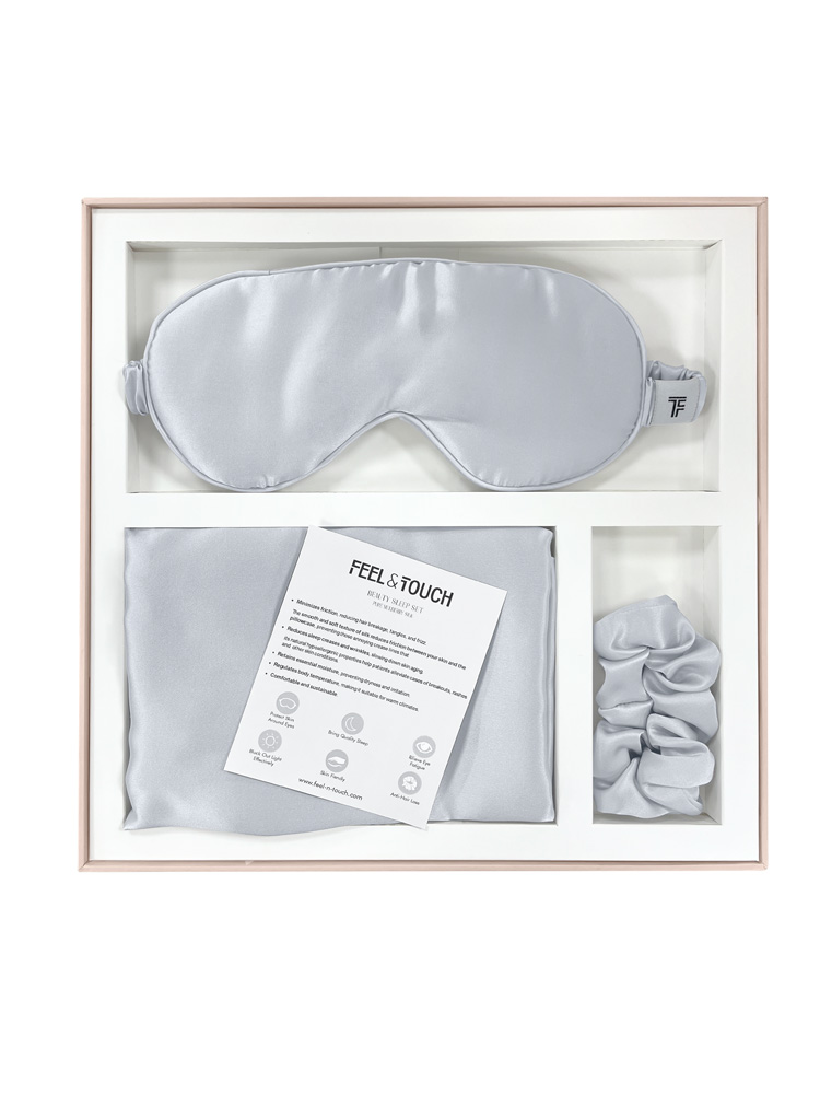 Σετ Ύπνου Feel and Touch Beauty Sleep Silver (3ΤΧΜ)