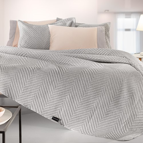 Κουβερλί Υπέρδιπλο Guy Laroche (Σετ) Hamptons 220x240 Grey