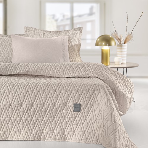 Κουβερλί Υπέρδιπλο Guy Laroche (Σετ) Kylian Natural 220X240