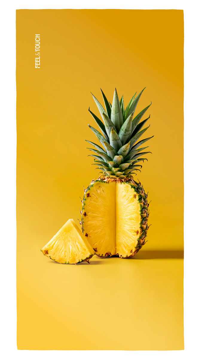 Πετσέτα Θαλάσσης Feel and Touch Printed Fruits No.6 Pineapple 80X160