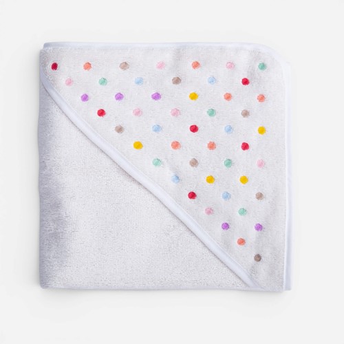 Βρεφική Κάπα Nef-Nef Homeware Dots 75x75 Ecru/Pink