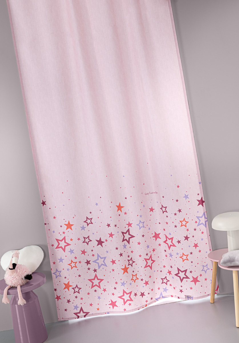 Κουρτίνα Guy Laroche Starland Pink 150Χ270