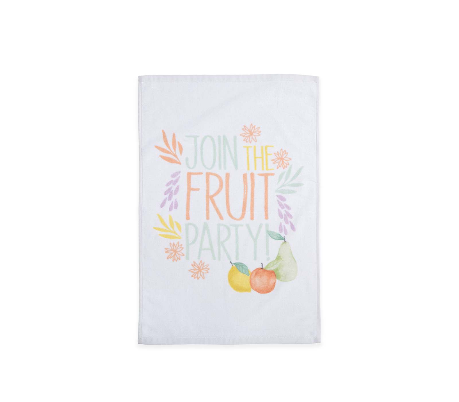 Ποτηρόπανο Βελουτέ Nef-Nef Homeware Fruit Party 40x60 White