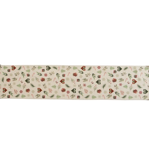 ΧΡΙΣΤΟΥΓΕΝΝΙΑΤΙΚΗ ΤΡΑΒΕΡΣΑ WHITE CHRISTMAS 33X150 NEF-NEF HOMEWARE