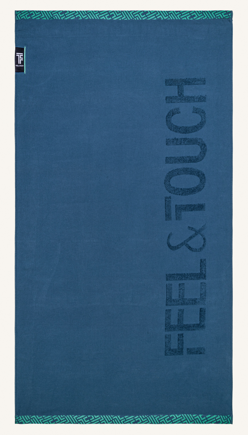 Πετσέτα θαλάσσης Feel and Touch Sunny Cobalt 90X180