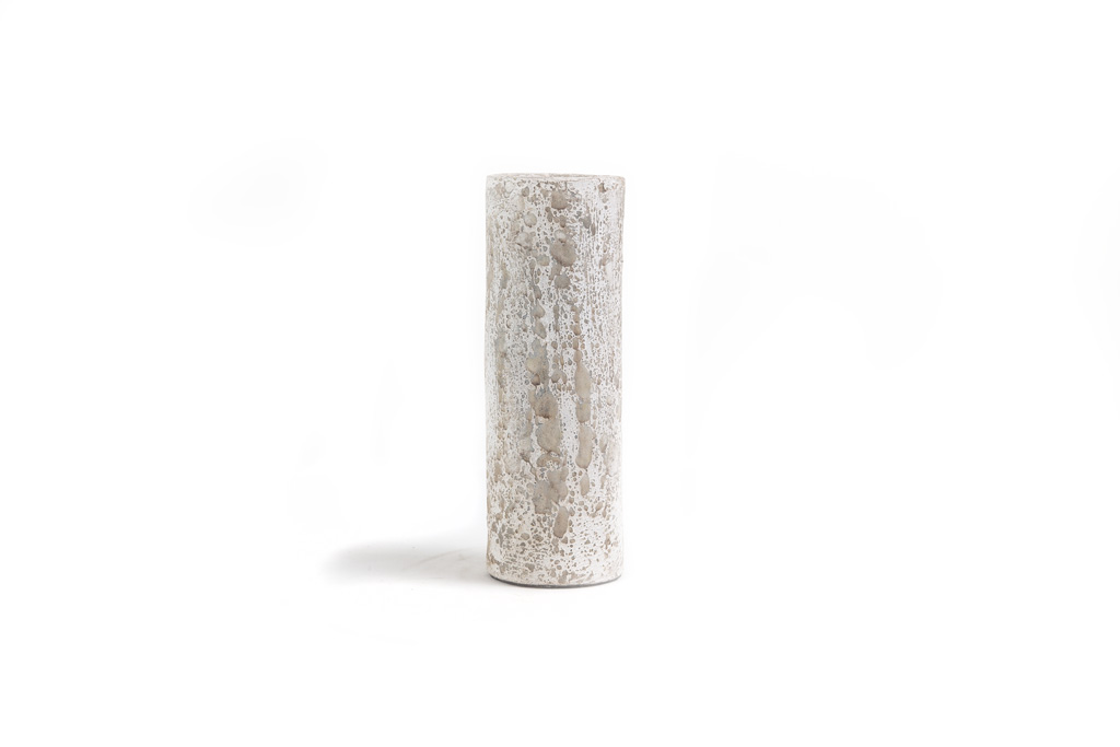 Κεραμικό Κηροπήγιο Slind White Classic Large (11x11x30) Soulworks 