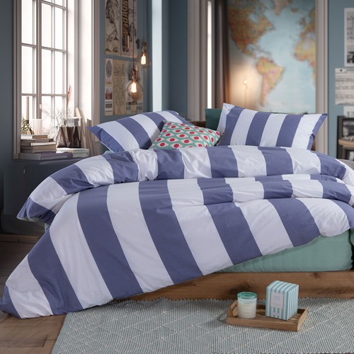 Σεντόνια Μονά Nef-Nef Homeware (Σετ) Casual Vertia 170x270 Denim