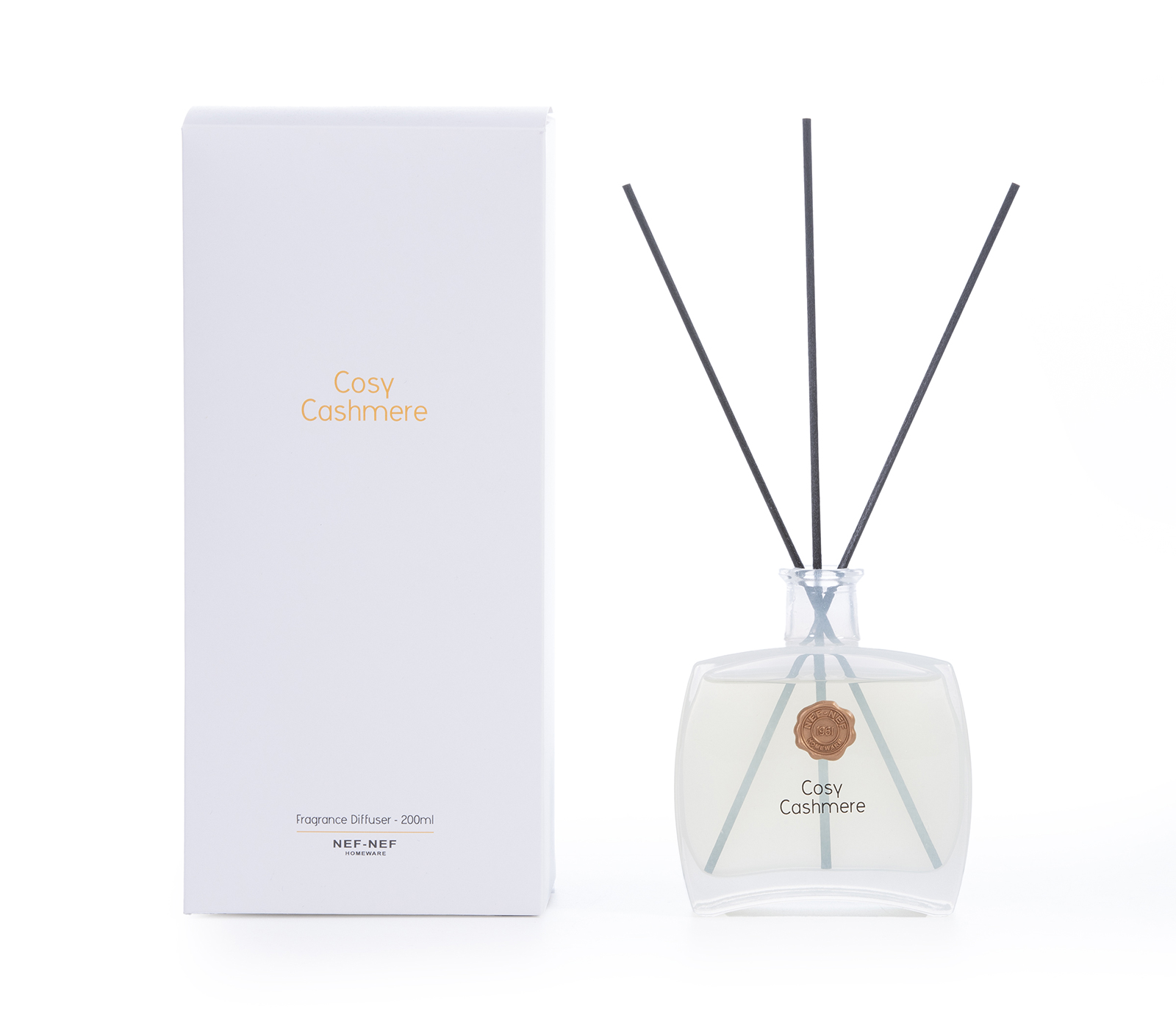 Αρωματικό Χώρου Με στικς Nef-Nef Homeware Cosy Cashmere White 200ml