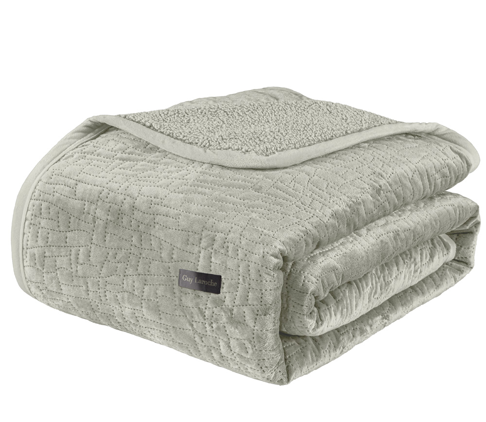 Κουβέρτα Υπέρδιπλη Guy Laroche (Σετ) Bolzano 220x240 Khaki