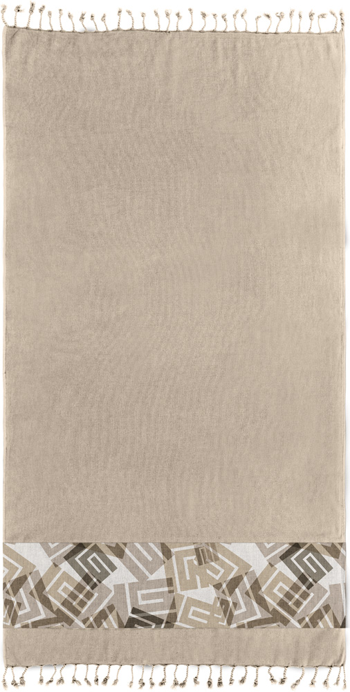 Πετσέτα Θαλάσσης Guy Laroche Pestemal 22 Beige 90x170