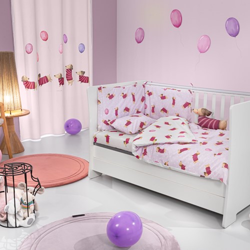 Βρεφικά Σεντόνια Saint Clair (Σετ) Pet Fuchsia 115X175