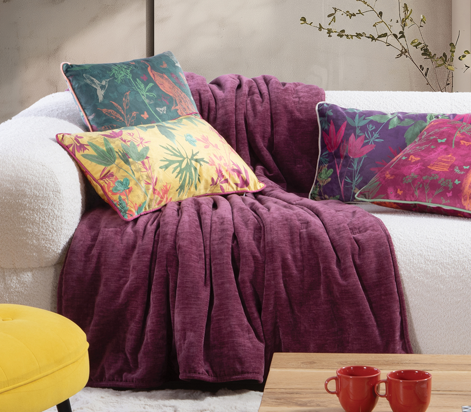  Διακομσητικό Ριχτάρι Nef-Nef Homeware Paradise 130X180 Fuchsia