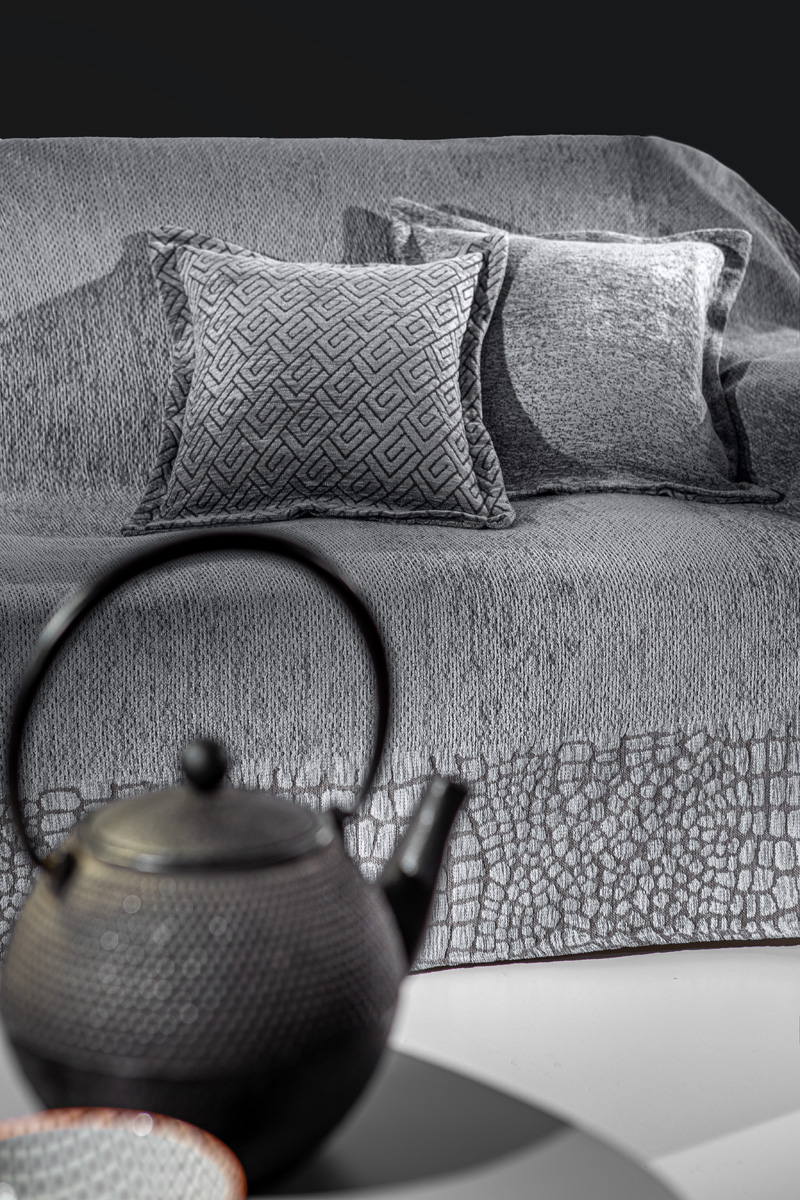  Ριχτάρι Διθέσιου Καναπέ Guy Laroche Opium 180X250 Silver