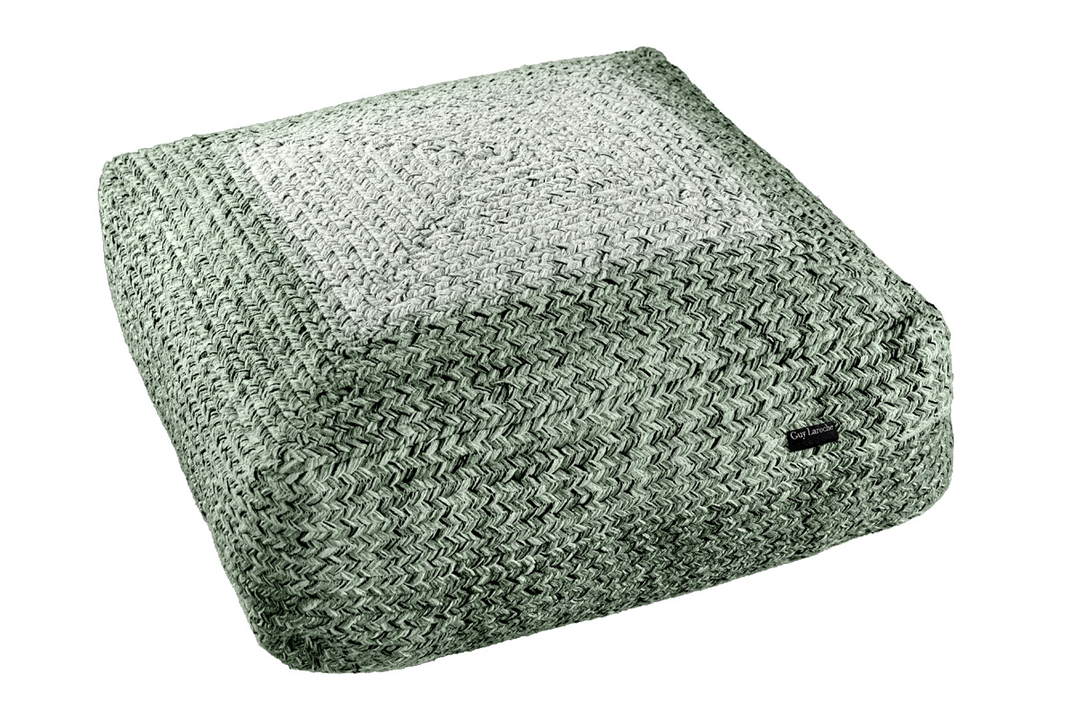 Πούφ Guy Laroche Shades Olive 50X50X25 Boho