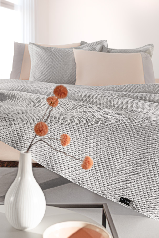 Κουβερλί Μονό Guy Laroche (Σετ) Hamptons 180x240 Grey