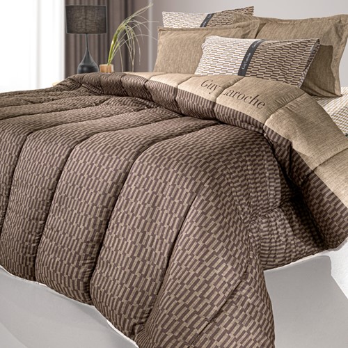 Παπλωματοθήκη Υπέρδιπλη Guy Laroche (Σετ) Suede Status Beige 225X245