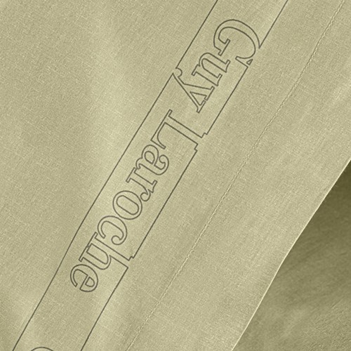 Σεντόνι King Size Μεμονωμένο Guy Laroche Color Plus Olive 270X280