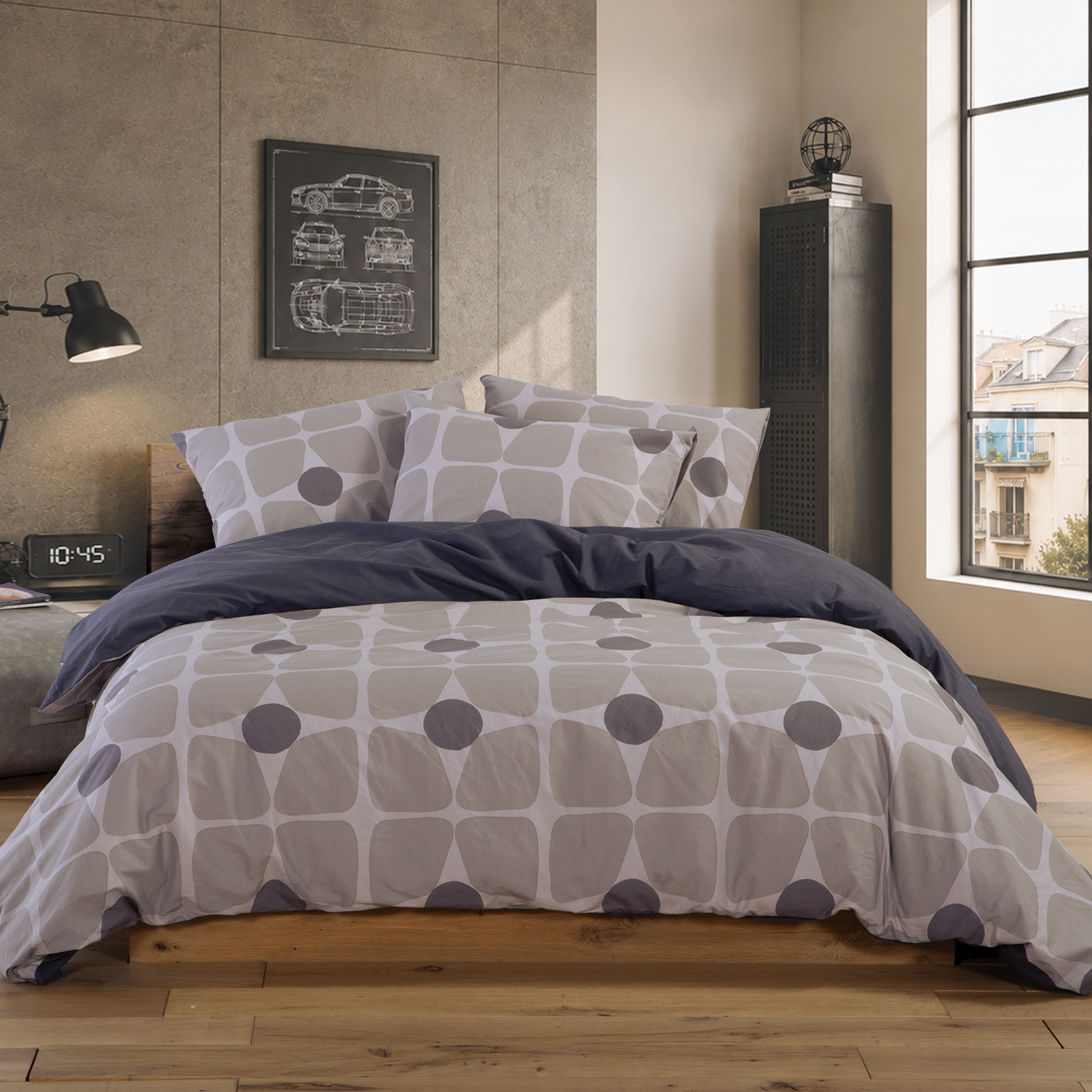 Υπέρδιπλα Σεντόνια Nef-Nef Homeware (Σετ) Βαμβακερά με Λάστιχο Casual Coreo 240Χ270 Taupe
