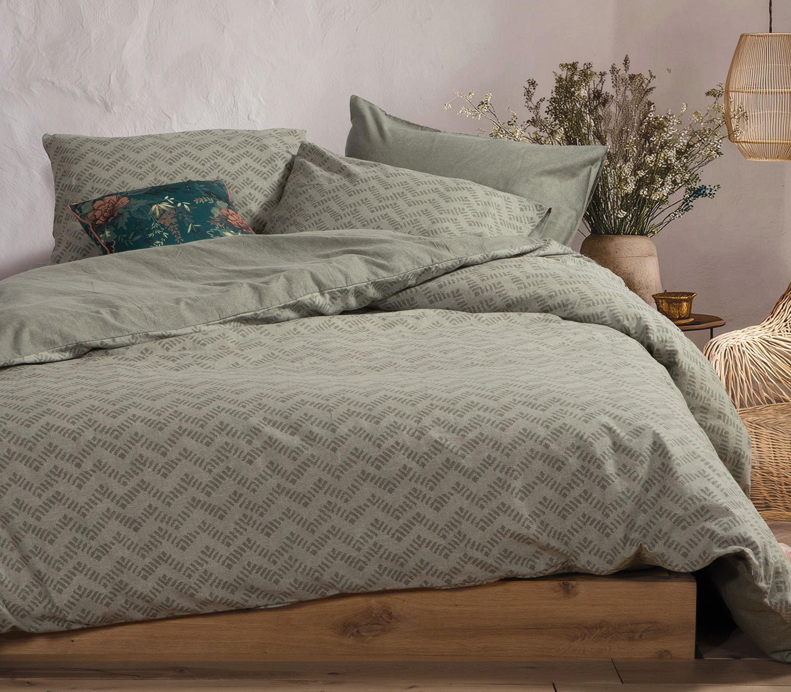 Σεντόνια Φανελένια  Υπέρδιπλα Nef-Nef Homeware (Σετ) Otrando 240x260 Green