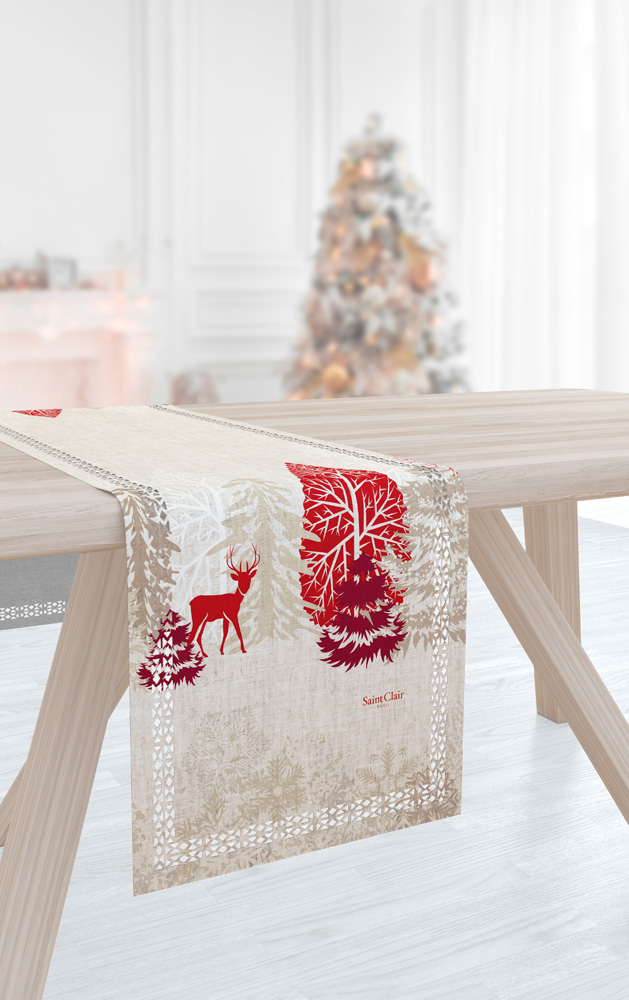 Xριστουγεννιάτικο Runner Saint Clair Christmas 2024 Laser Cut 40X160