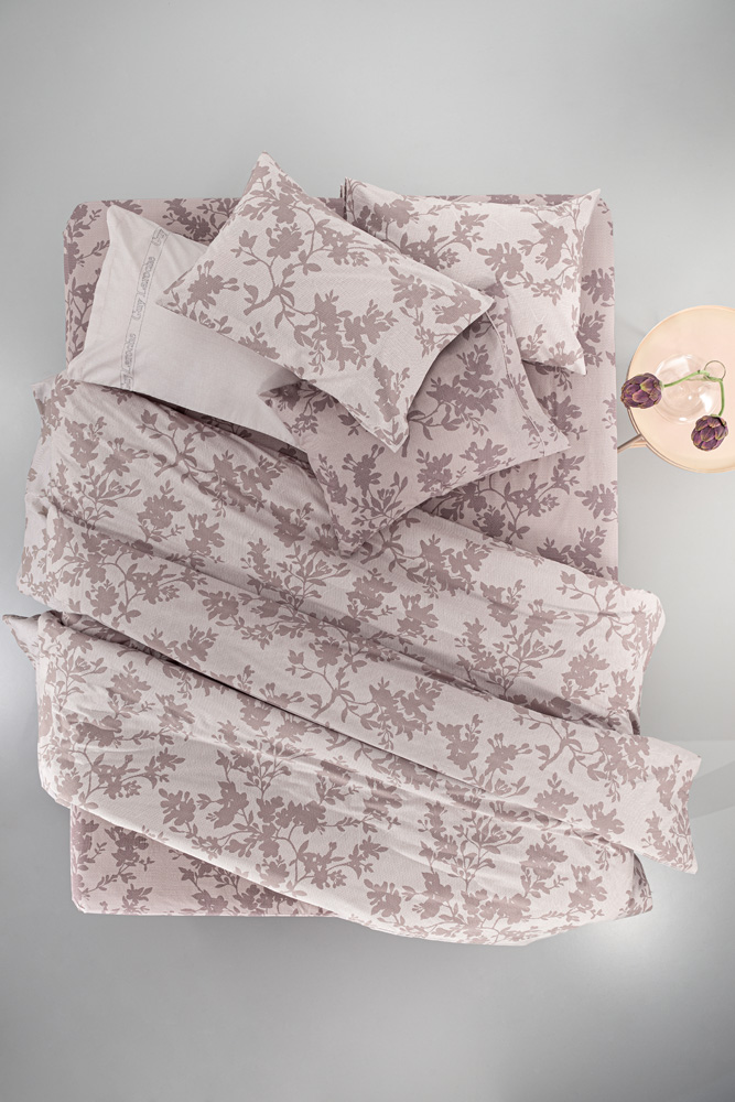 Σεντόνια Μονά Guy Laroche (Σετ) Christy Melanze 170X200+32 με λάστιχο