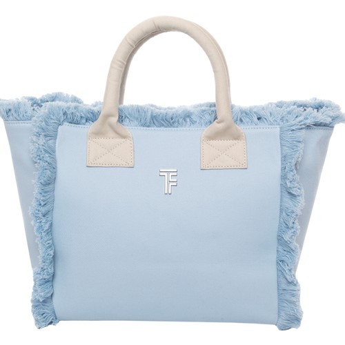 Τσάντα Χειρός Θαλάσσης Feel & Touch Caribbean Ciel/Ammos 26x24x16cm