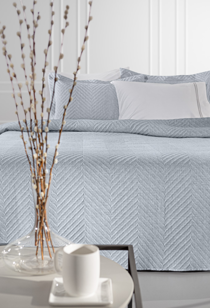 Κουβερλί King Size Guy Laroche (Σετ) Hamptons 250X240 Blue 
