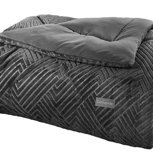 Κουβερτοπάπλωμα Υπέρδιπλο Guy Laroche York Anthracite 220X240